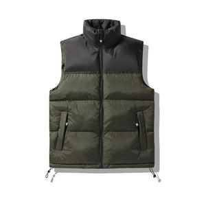 Automne et hiver vers le bas coton gilet hommes manteau épaissi chaud Version coréenne de la tendance couleur correspondant gilet pour hommes - Product Image 5
