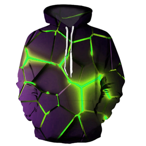 เสื้อมีฮู้ดพิมพ์ลายดิจิทัลสำหรับผู้ชายเสื้อมีฮู้ดลาย3D แฟชั่นดีไซน์น่ารักสำหรับผู้ชาย - Product Image 2