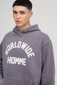 Chándales con capucha personalizados de gran tamaño para hombre, ropa informal, chándal transpirable y cómodo para hombre - Product Image 3