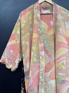Robe Kimono en Crêpe de Soie pour Femme, Style Sari Indien Fait Main, Luxe Léger, Bohème, Ouverte sur le Devant, Taille Élastique, Tenue d'Été Décontractée - Product Image 3