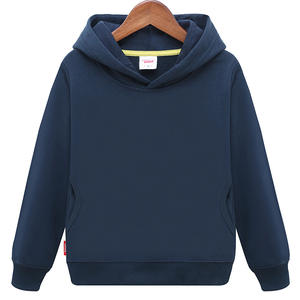 Sudadera con Capucha de Felpa Francesa de Algodón para Niños y Niñas, Unisex, Color Sólido, Otoño, Gruesa, Envío DDP - Product Image 1