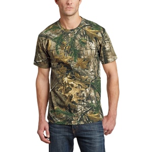 T-shirt de chasse OEM léger coupe-vent pour l'extérieur, motif camouflage Real Tree, forêt, jungle, palmiers, séchage rapide, vente en gros - Product Image 1