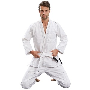 OEM venta al por mayor ligero Ripstop BJJ Gi conjunto de algodón preencogido Jiu Jitsu Kimono con chaqueta y pantalones elásticos de cinturón - Product Image 3