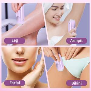 Afeitadora Eléctrica 2 en 1 de Doble Cabezal para Mujer, Uso en Seco y Húmedo, Alimentación USB, Resistente al Agua IPX7, para Rostro, Área del Bikini y Vello Corporal - Product Image 6