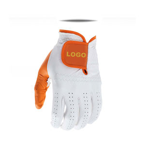 Guantes de golf de cuero transpirables suaves gránulos antideslizantes tela transpirable Material suave personalizado guantes de golf de piel de oveja duraderos - Product Image 6