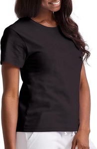 High Quality Short Sleeve O-Neck <b>Ladies</b> <b>T</b>-<b>Shirt</b> 100% Cotton 140gsm - Product Image 5