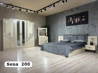 Ensemble de chambre à coucher moderne et élégant, style ferme/entrepôt, meubles en MDF durables pour la maison, le bureau et l'hôtel