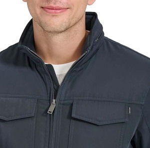 Veste de travail pour homme respirante, entièrement personnalisée, avec fermeture éclair en coton et logo personnalisé, nouvelle conception de printemps, couleur tendance - Product Image 4
