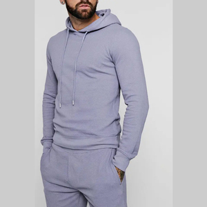 Men's Windbreaker Gym Fitness Breathable Fleece Polyester/Cotton Tracksuits <b>Set</b> 2 Piece Jogging Shorts Hoodie Contrast Color - Product Image 2