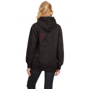 OEM nuevo diseño con capucha 100% algodón pulóver sólido logotipo personalizado sudadera mujeres sudaderas con capucha jersey con capucha y Jogger conjunto - Product Image 4