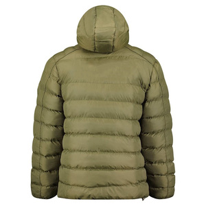 Haute qualité hommes réglable à capuche matelassé élastique poignets bouffant fermeture éclair veste hiver spécial léger chaud respirant veste - Product Image 3