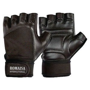 New Arrival Weight Lifting <b>Gloves</b> Leather Grip Gym Workout Bodybuilding <b>Fitness</b> <b>Gloves</b> With Wrist Wrap Cheapest Price - Product Image 1