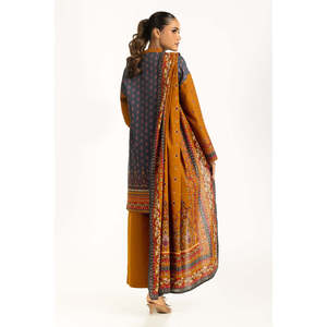 Traje Estampado Khaddar de 3 Piezas Estilo Casual IUSTKSD-1190 - Product Image 2