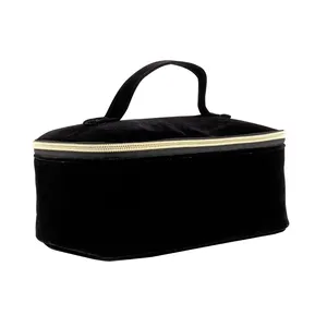 Borsa da Toilette Personalizzata in Velluto Agave Beauty Case per Accessori - Product Image 1
