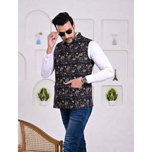 Veste d'hiver réversible pour homme, 100% coton, laine, imperméable, fermeture éclair brodée, imprimé en bloc, style universitaire - XS XL - Product Image 3