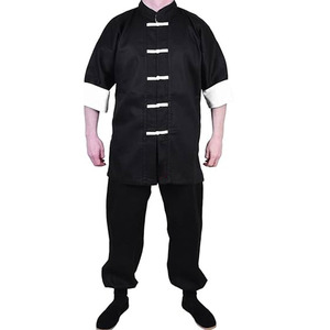 Conjuntos de Uniformes Profesionales de Kung Fu 100% Algodón Transpirable de Secado Rápido Ropa de Artes Marciales de Alta Calidad con Logotipo Frontal - Product Image 1
