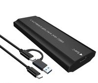 Casing SSD M.2 PCIe NVME Metal yang Mendukung SSD 2230 NGFF & NVME dengan Antarmuka Eksternal Tipe C