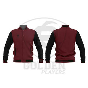 Fashion Turn-down Collar Coats Towel Embroidery Warm Male Winter Varsity Baseball Jacket Softshell Cheap Varsity Jacket - Product Image 3