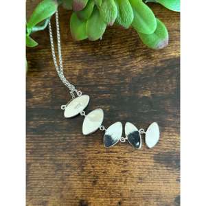 Collier en or rose avec perle d'eau douce en forme de cœur et chaîne en diamant pour cadeau de mariage - Product Image 5
