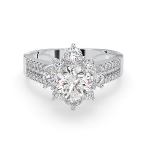 925 Sterling Silver Custom Women's <b>Fine</b> <b>Ring</b> Flower Shape with Brilliant Cut CZ Stone for Party Occasions Made in Vietnam - Product Image 5