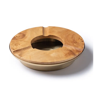 Cenicero sin humo de lujo de madera de acero inoxidable de jardín portátil personalizado para Hotel - Product Image 2