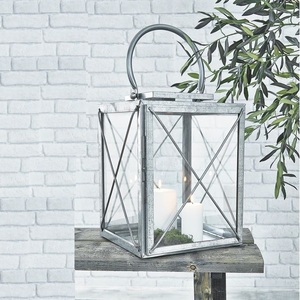 Alta calidad Metal plata acabado brillante forma única hecho a mano candelabro linterna para la venta impresión personalizada decoración de fiesta en casa - Product Image 5