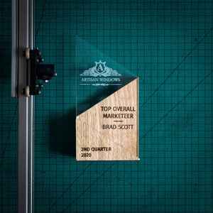 100% trophée acrylique en bois naturel prix personnalisé sur mesure Design personnalisé moderne Plaque bois Unique petit moyen - Product Image 5