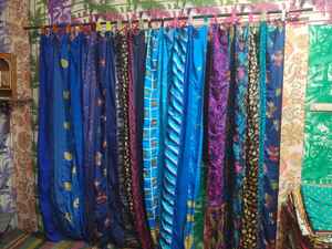 Cortinas transparentes con filtrado de luz azul con tratamientos de ventana de patrón único para dormitorio, sala de estar, comedor, dormitorio de Hotel - Product Image 3