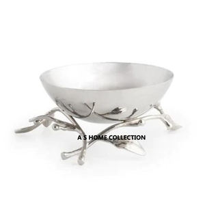 ชามตกแต่งห้องครัวและอุปกรณ์อาหารเย็นชามตกแต่งทรงกลมทำจากโลหะเคลือบเงา - Product Image 5