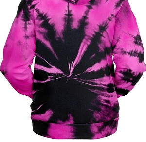 Poliéster/algodón Fleece Acid Wash Front Logo Pullover Hoodie Hombres Color sólido Mezclado Secado rápido Transpirable 300g - Product Image 6