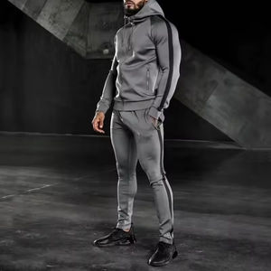 OEM Survêtements personnalisés en coton sérigraphiés Survêtements à capuche pour hommes survêtements lourds de haute qualité - Product Image 6