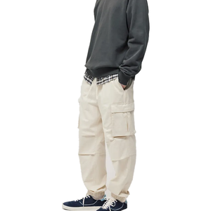 Pantalons cargo décontractés pour hommes, légers, personnalisés, best-sellers, multi-poches, fermeture à cordon, haute qualité, marque personnalisée - Product Image 3