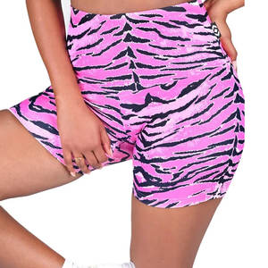 Ajustement et flexibilité texturé taille haute entraînement Fitness Yoga Shorts pour femmes Sublimation Tie Dye Gym Shorts pour femmes - Product Image 4