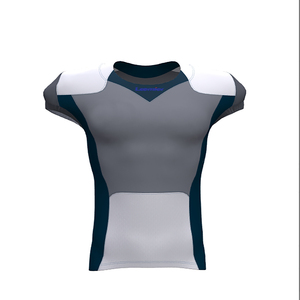 Conjunto de Jersey de práctica de fútbol americano juvenil de manga corta personalizado, Sarga de aparejos de sublimación para uso manual y prácticas de equipo - Product Image 1