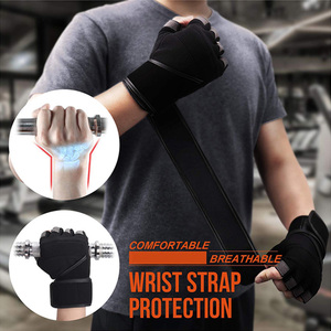 Gants d'haltérophilie entraînement Fitness musculation Protection complète de la paume Powerlifting soutien du poignet exercice d'entraînement - Product Image 4