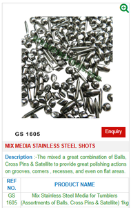 GS 1605 Mix Media Disparos de acero inoxidable Herramientas de joyería esenciales para joyeros profesionales - Product Image 2