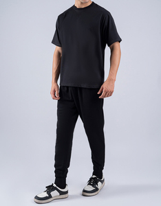 T-shirt de luxe 100% coton de haute qualité T-shirt surdimensionné à col rond avec logo imprimé personnalisé pour hommes - Product Image 6