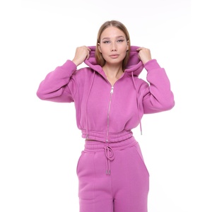 ชุดวอร์มสองชิ้นสำหรับผู้หญิงกางเกงทรงหลวมสไตล์วินเทจชุดวอร์มและมีฮู้ดสำหรับผู้หญิงโลโก้แบบออกแบบได้ตามที่ต้องการ - Product Image 6