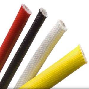 High Temperature Fire Resistance Silicone Coated Fiberglass <b>Sleeving</b> High Flame Retardant for Insulation Exhausted Hose. - Product Image 1
