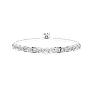 Pulsera de Diamantes de Laboratorio de 5.94 CT, Corte Brillante Redondo, VVSVS EF, Oro de 10KT, 14KT, 18KT y Plata 925, Oro Rosa, Amarillo - Product Image 2