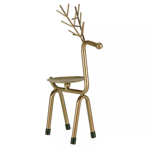 Décor de noël renne bougeoir créatif bougeoir en métal pour décor à la maison bougeoir à bon prix - Product Image 1