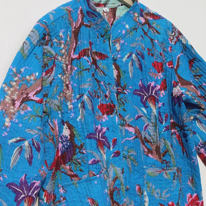 Chaqueta Acolchada de Algodón DE LA India para Mujer, Abrigo de Trabajo con Parches Hechos a Mano, Estilo Bohemio, Novedad - Product Image 1