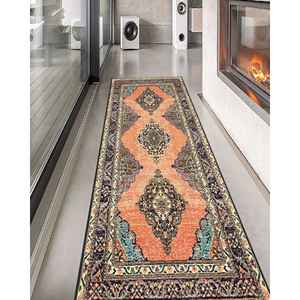 Warm Color Printed <b>Rug</b>, Soft <b>Boho</b> Home Decor, Traditional Turkish Design,Nonwoven Thin <b>Rug</b> - Product Image 1