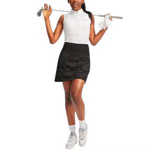 Falda DE TENIS informal para mujer, Mini pantalones cortos interiores sólidos de tela elástica para verano, para partidos de corte, entrenamiento diario, movimiento al aire libre - Product Image 1