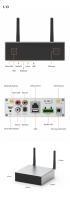 Arylic A50 Kabelloser HiFi-Multiroom-Verstärker mit Bluetooth, WLAN, AirPlay und DLNA für Zuhause