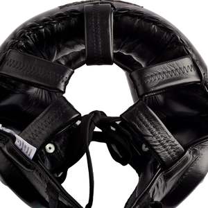 Protector de Cabeza de Cuero de Cara Completa Personalizable de Alta Calidad con Agarres de Cordones para Boxeo, Artes Marciales y Entrenamiento Físico - Product Image 6