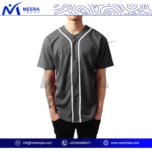 Camiseta de béisbol americana de equipo personalizada para hombre, camiseta transpirable de secado rápido, ropa deportiva, impresión por sublimación, kit completo OEM, proveedor mayorista - Product Image 2