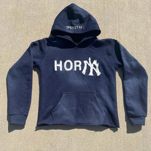 Sweat à capuche graphique funky pour hommes pull en coton Streetwear coupe ample avec motif d'art créatif - Product Image 6