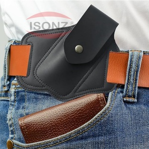 Camping Couteau Taille Sac En Cuir Véritable Couteau Tactique Gaine Poche Chasse Outil Ceinture Sac Avec Poussin Bouton - Product Image 5