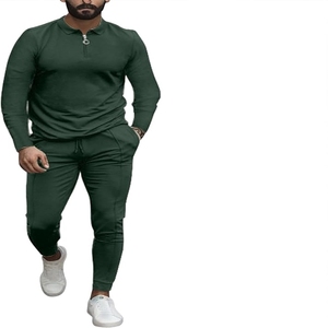 2024 último diseño cómodo de alta calidad verde chándal para hombres logotipo personalizado tarifas al por mayor para la temporada de invierno - Product Image 1